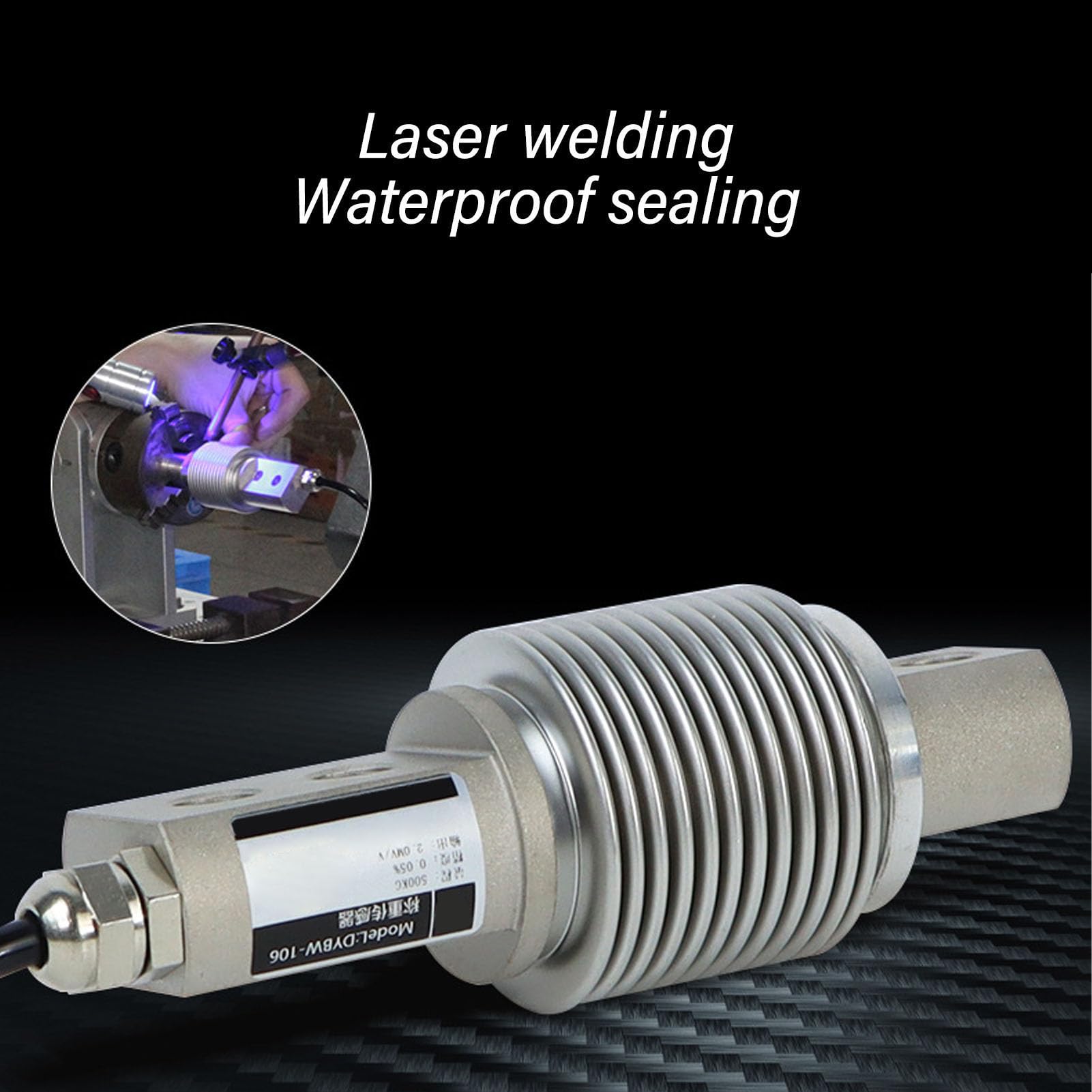 Weighing Sensor, Stainless Steel Bellows Load Cell for Scales, 200kg Capacity, Anti Overload, IP67 Waterproof, Sensor Blocks