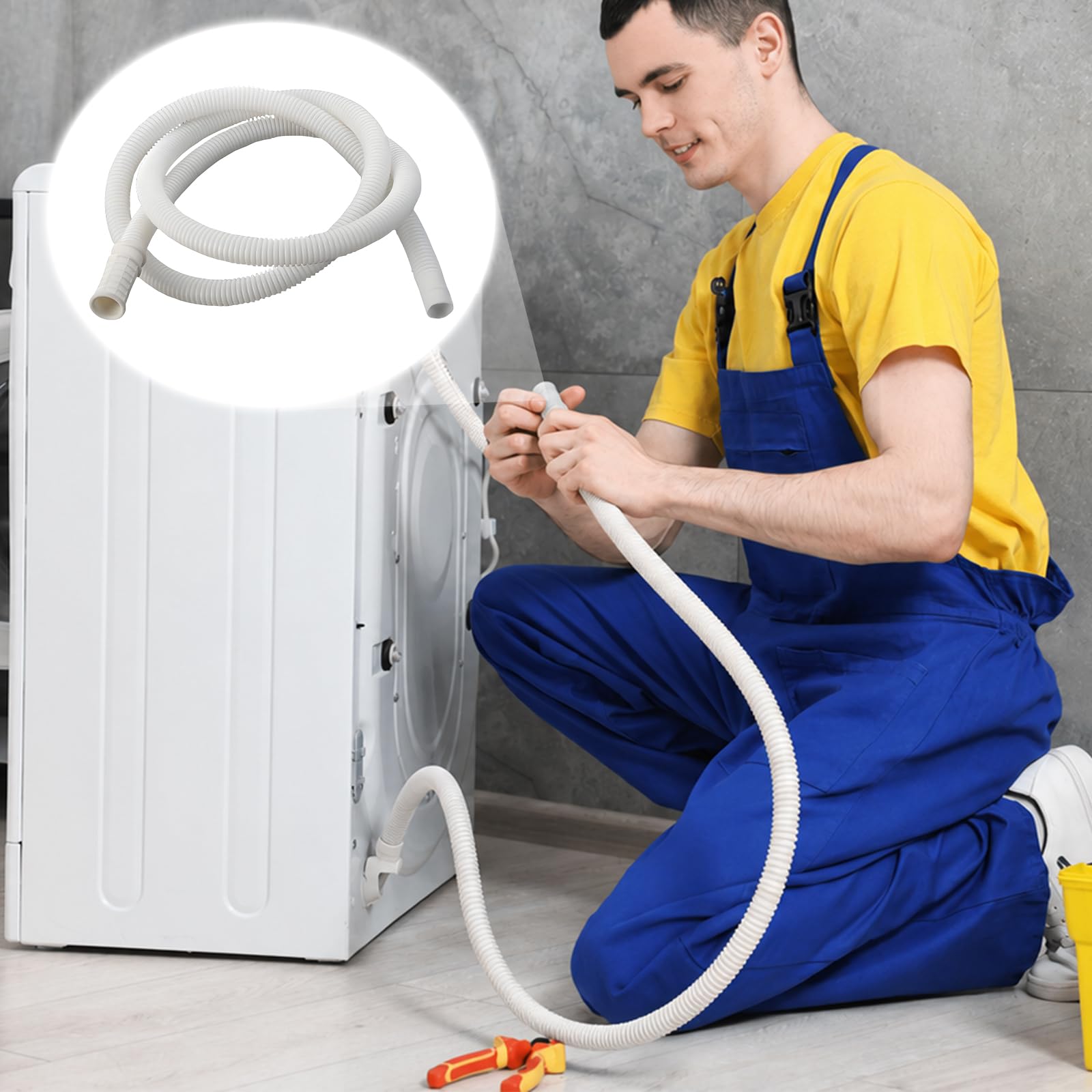 Tubo per condizionatore, diametro 16 mm, in PVC, tubo di scarico per climatizzatori, tubo di condensa per condizionatori d'aria, condizionatori split (10m)