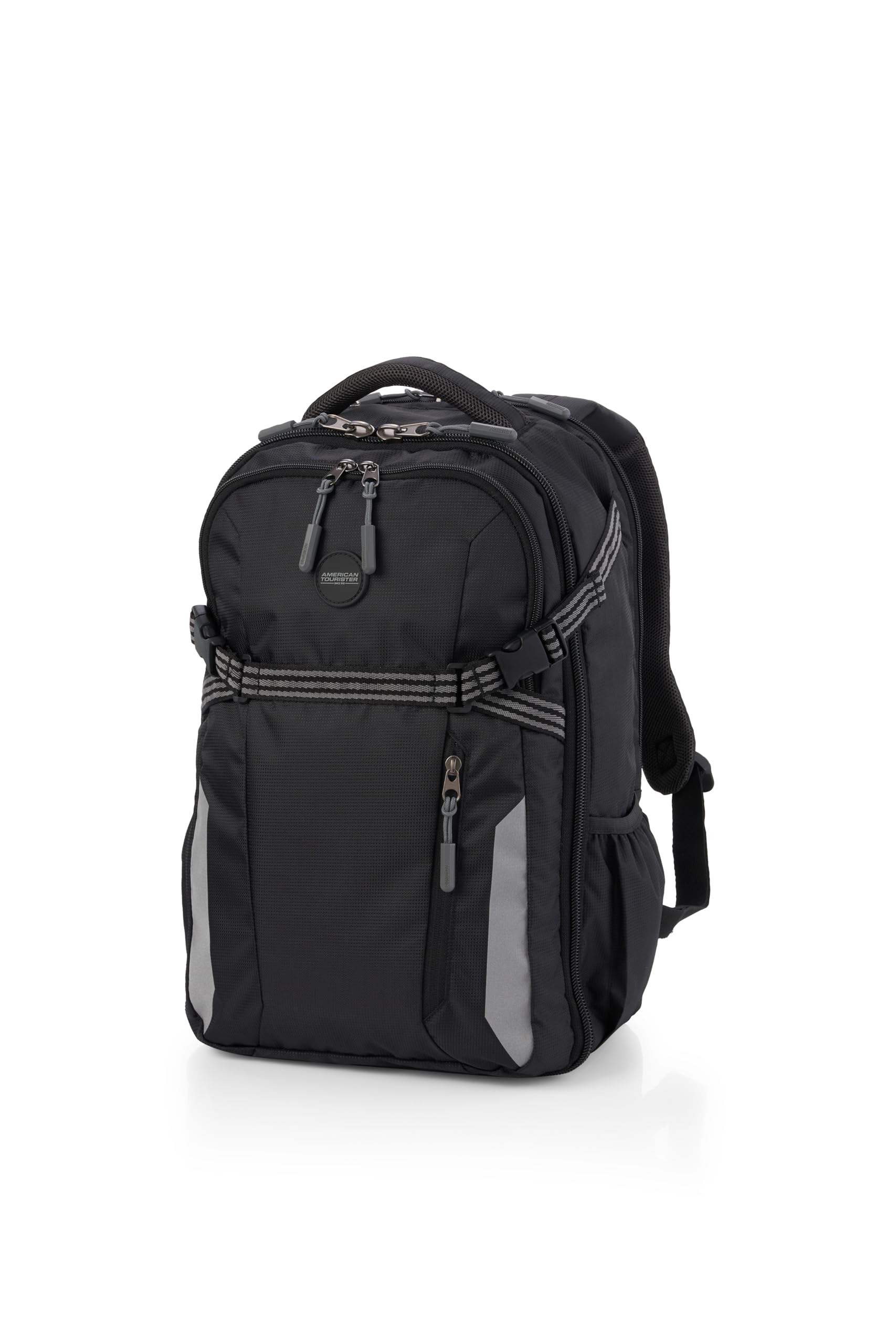 Magna Pace | 40 Ltrs | 2 Compartments | Bottle Pocket | Ergonomic Padded Back Panel & Shoulder Straps | Outdoor Laptop Backpack | 1 Year International Warranty | Black-image-37