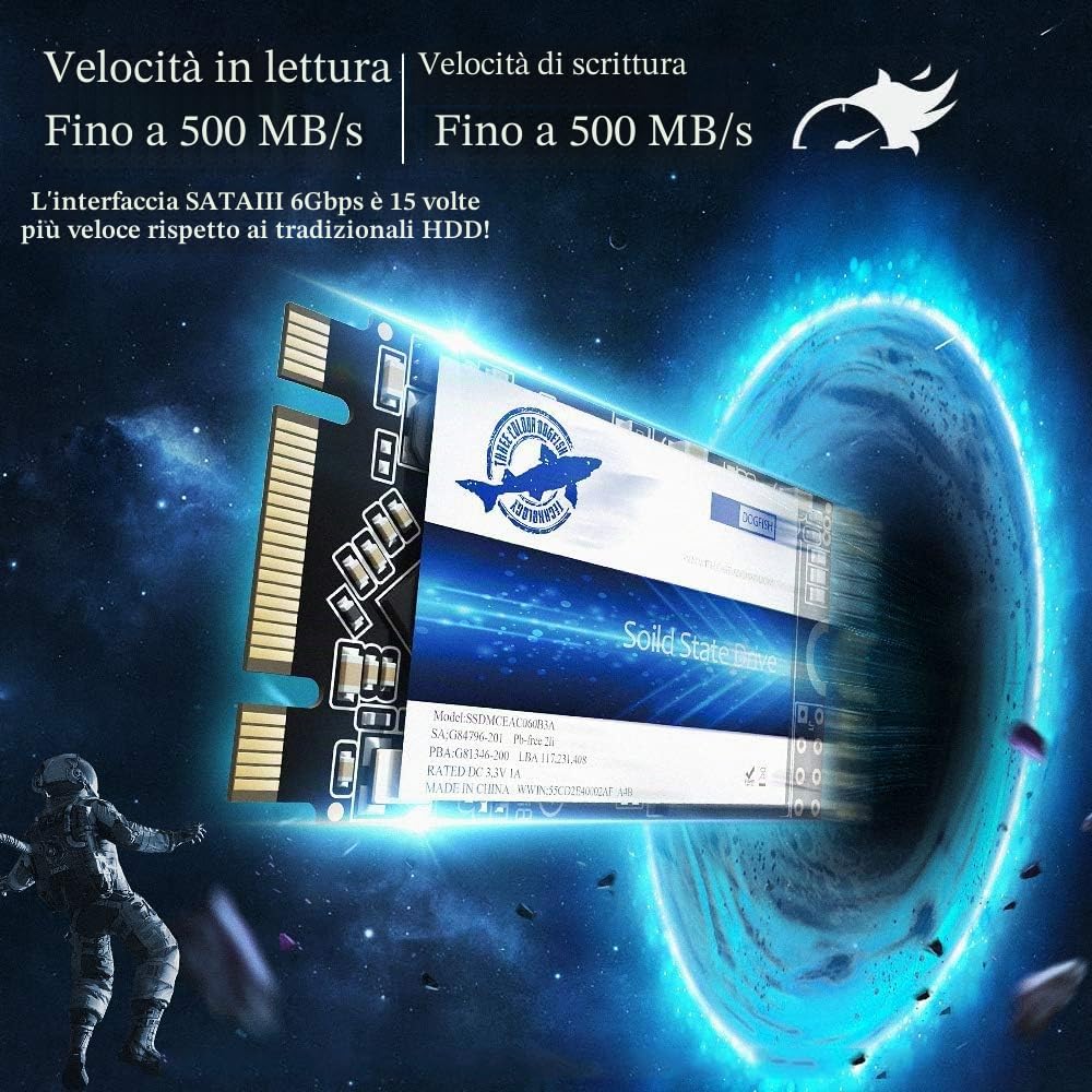Dogfish SSD M.2 2242 250GB Unidad De Estado S?ido Incorporada Height PC Unit?a Stato Solido Integrata Interno MLC Desktop Laptop Hard Drive Disk m2(M.2 2242 250GB)