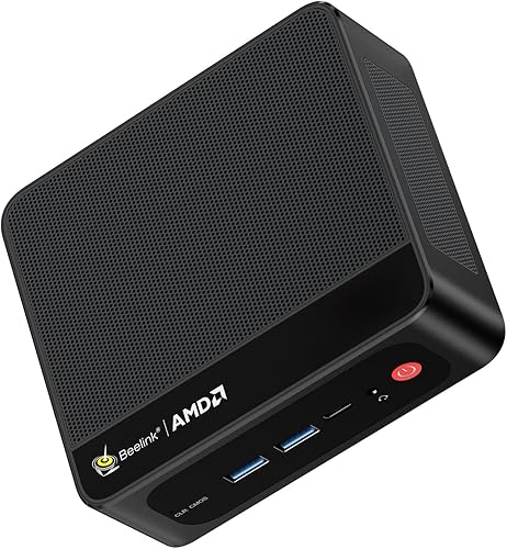 Beelink Mini PC SER5, AMD Ryzen 7 5700U (hasta 4.3 GHz) 8C16T, mini computadora de escritorio de 16 GB DDR4 RAM 500 GB NVMe SSD, PC para juegos