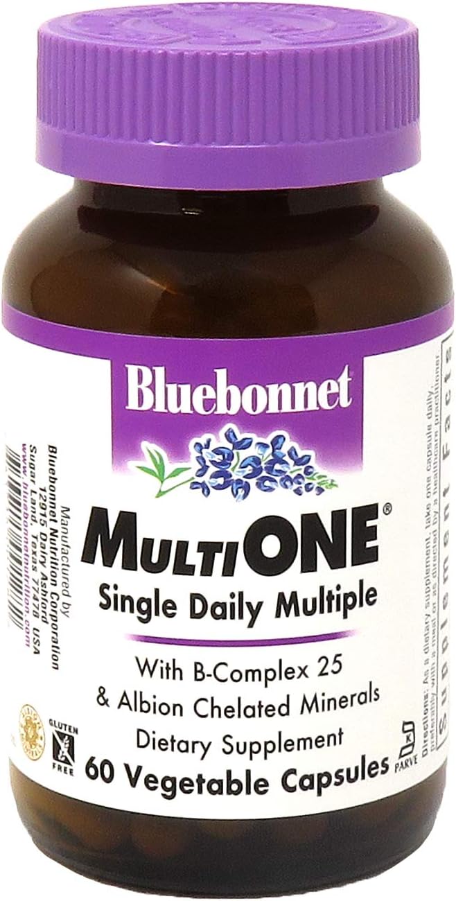 Bluebonnet Nutrition Blue Bonnet Multi One Vegetable Capsules, 60 Count