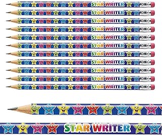 12 Star Writer English Literacy Childrens Pupils School Teachers Reward Pencils Primary Teaching Services