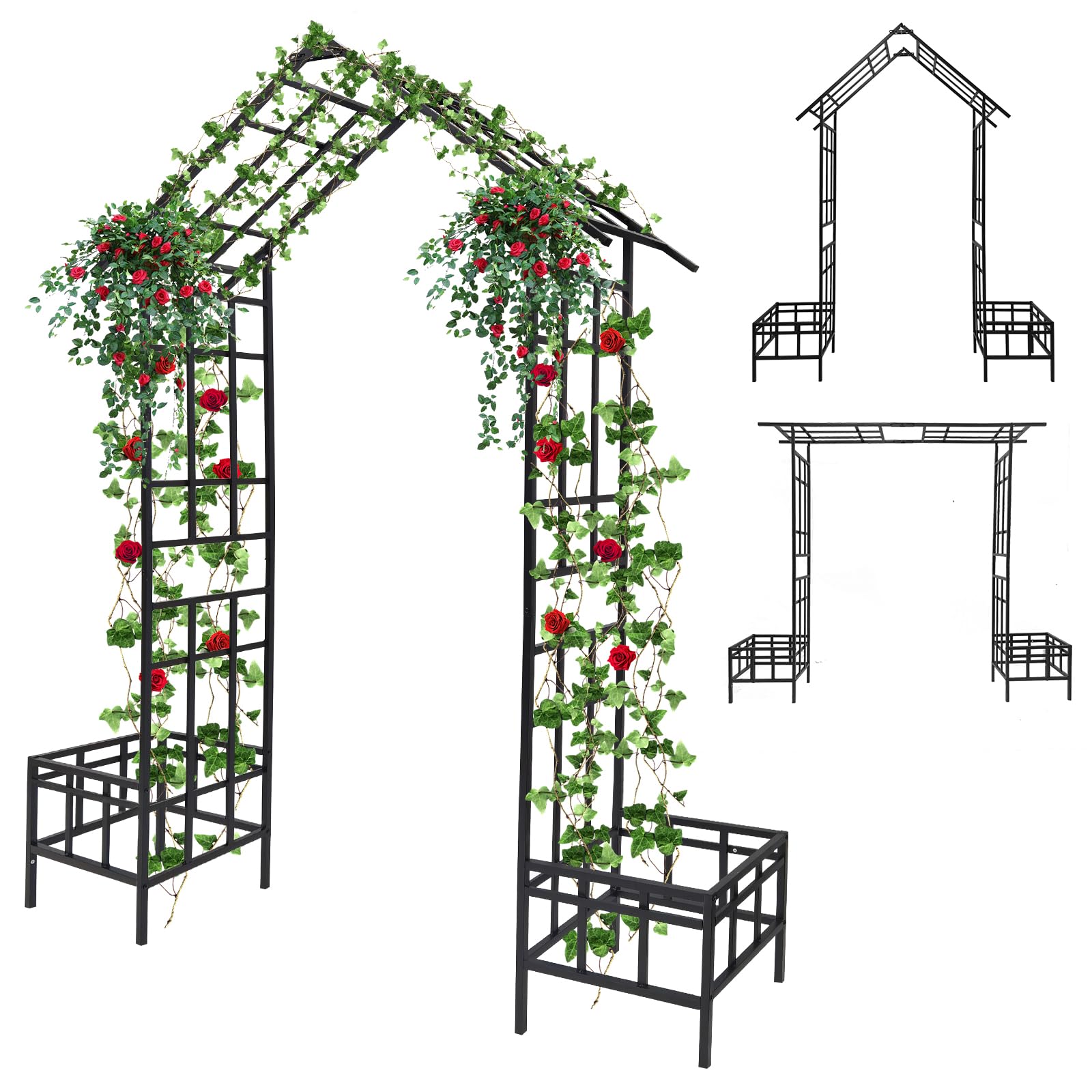 Arch Stand MOPHOTO Large Tall Garden Arch Trellis For Climbing Plants ...