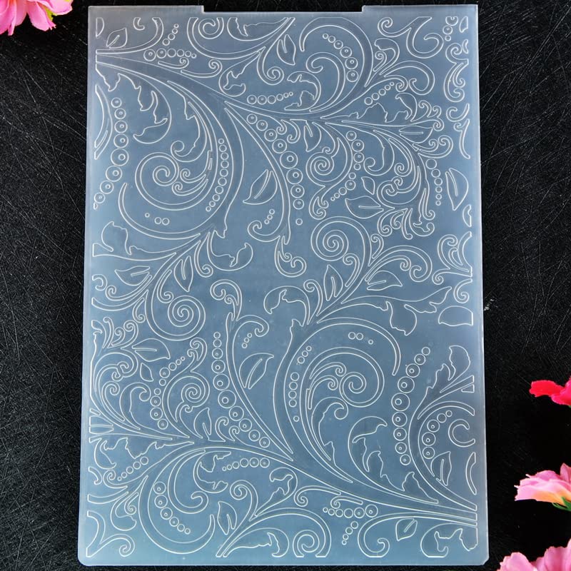 DDOUJOY Leaves Berry Plastic Embossing Folders for Card Making Scrapbooking and Other Paper Crafts 2101003