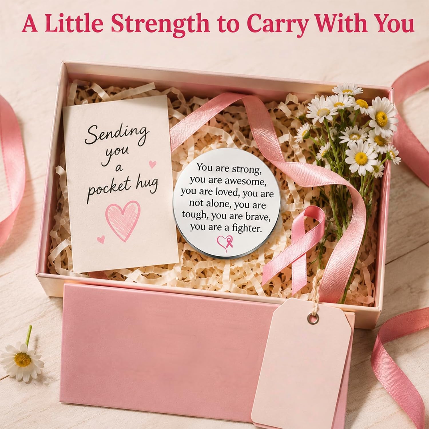 Breast Cancer Survivor Gifts For Women Pocket Hug Token image 5