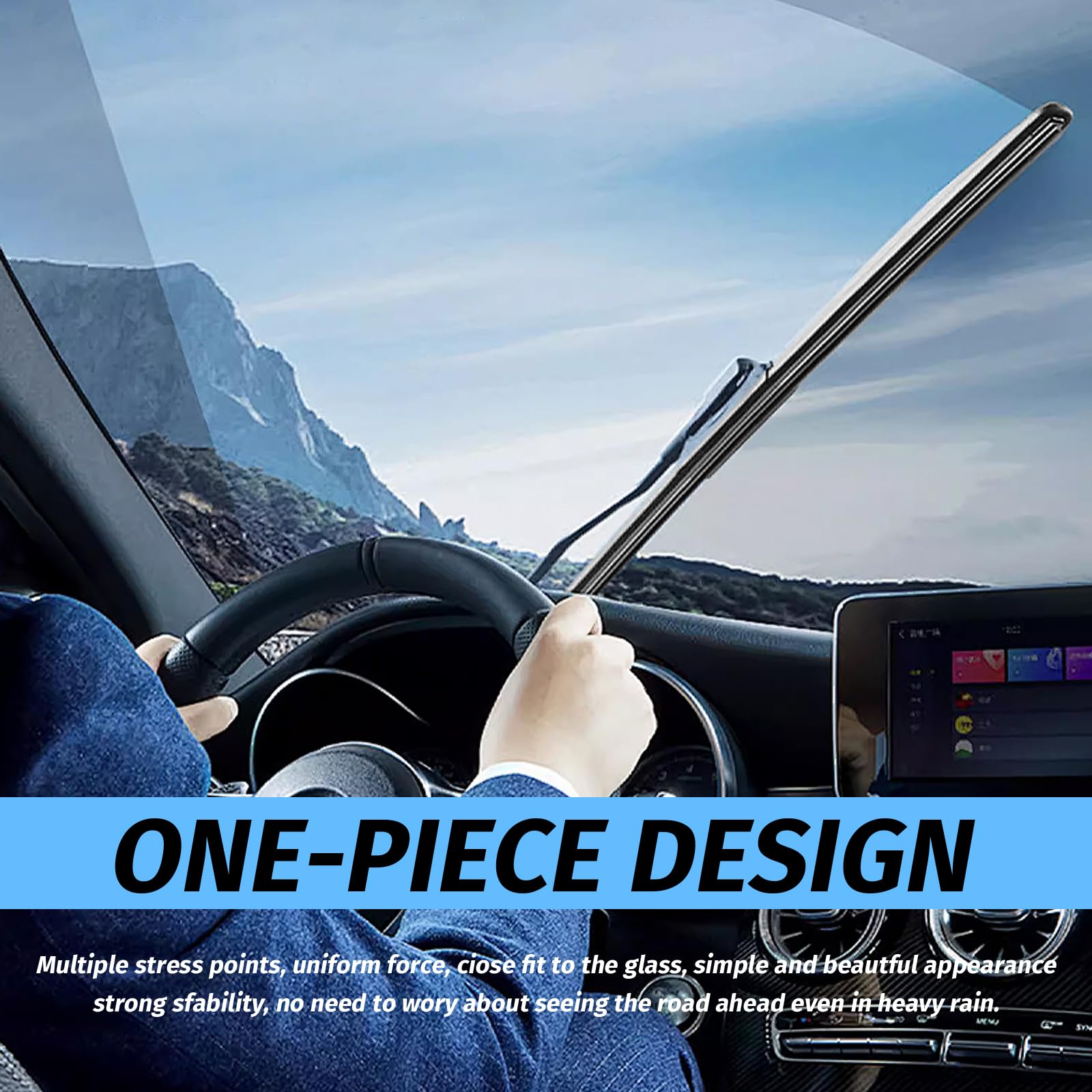 Front Windshield Wiper Blades For PONTIAC Vibe 03-08 Pair