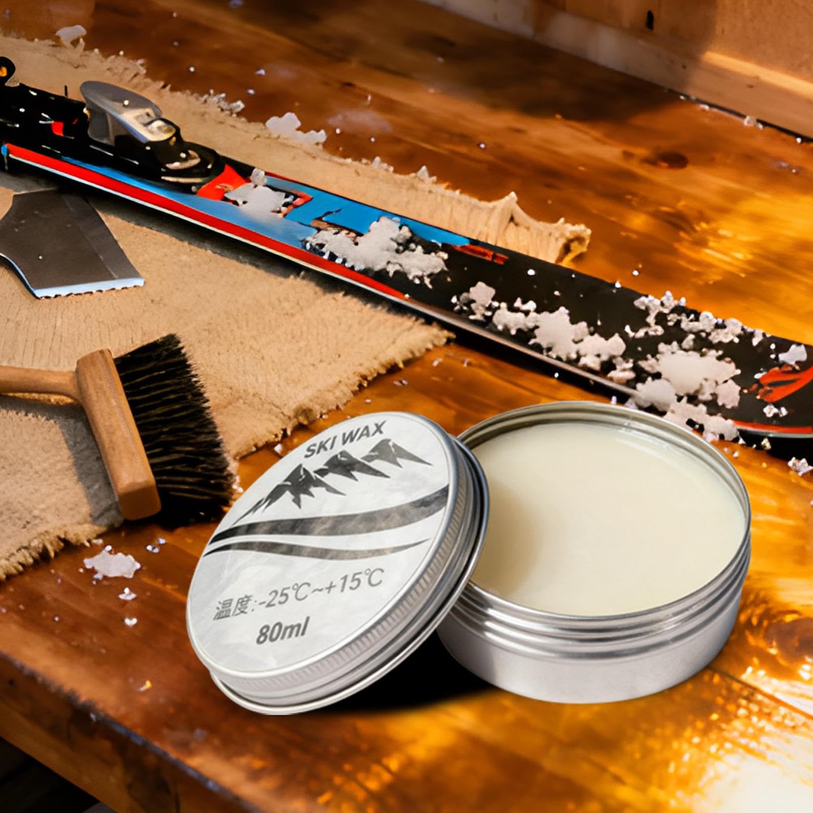 Cire de skate | 80 ml | Cire pour skis | Pour une performance optimale de protection du skateboard, sports d'hiver, compétition, loisirs