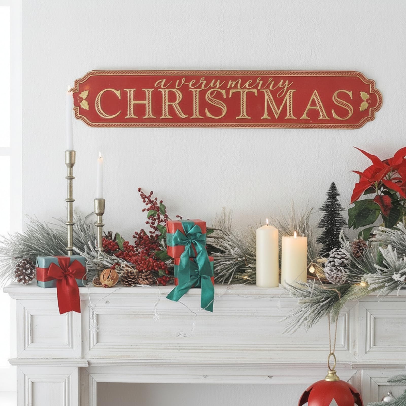 MagiDeal Letrero Pared Metálico ción | Diseño Vintage Europeo, Letrero Metal, Naviño, Placa, para Chimenea
