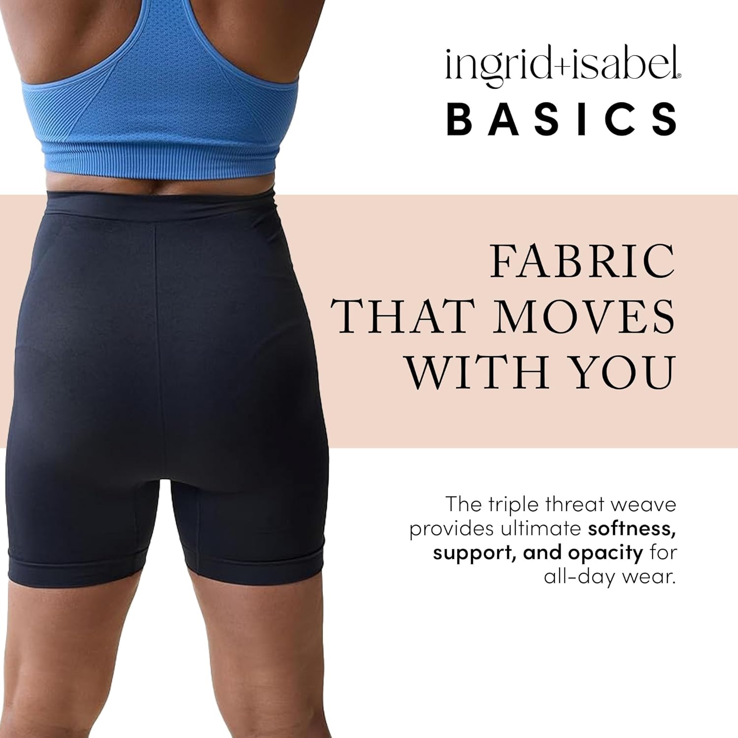Ingrid & Isabel Basics - Postpartum and Maternity Bike Shorts - Maternity Shapewear Shorts - Image 5