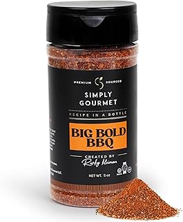 Simply Gourmet Big Bold BBQ Spices and Seasoning - Pitmaster Secret Recipe for Smoking, Grilling, and Cooking - All Purpose Premium Blend Seasoning - 5oz