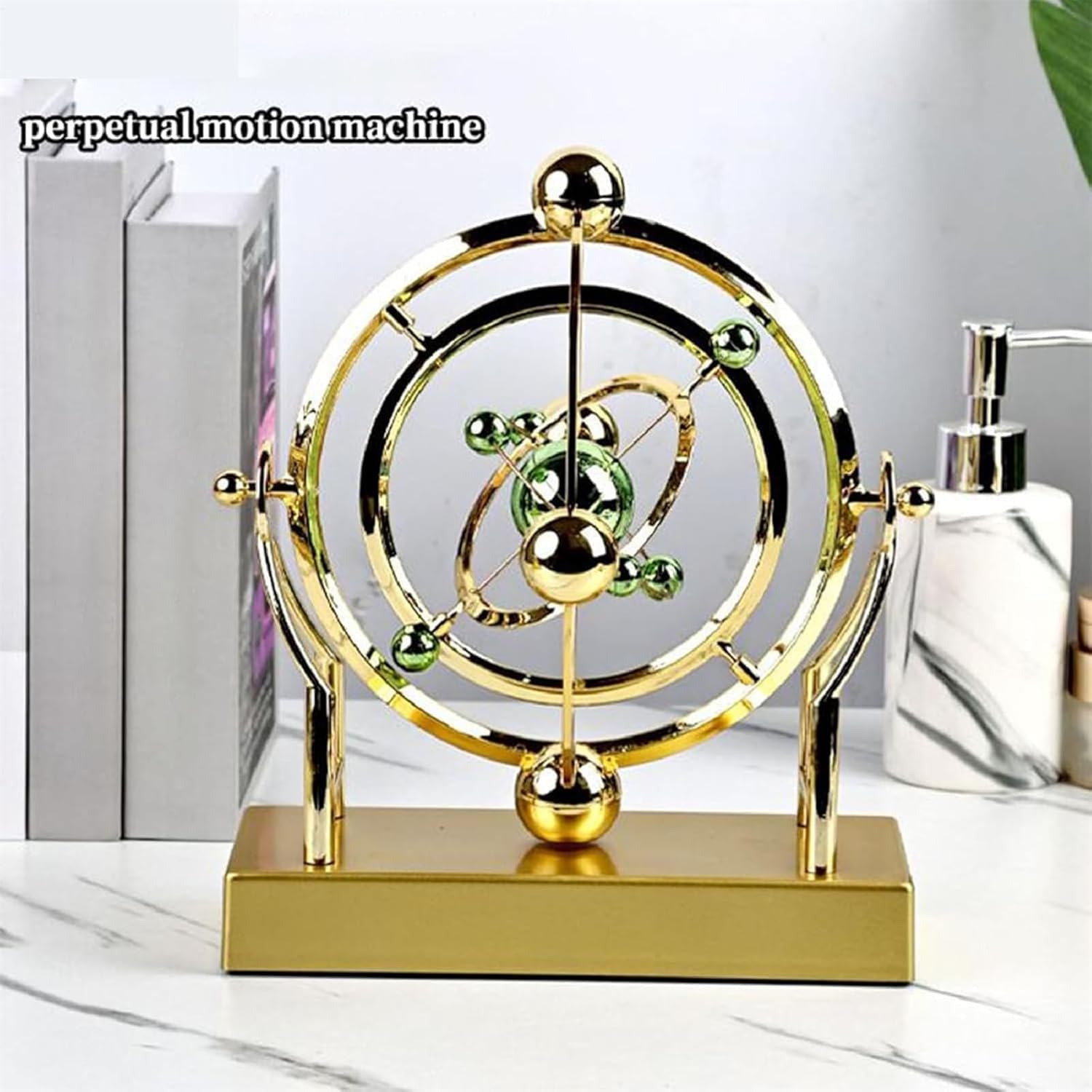 Pendolo Newton Giocattolo Da Scrivania Con Sfere In Metallo - Movimento Perpetuo, Antistress - 4