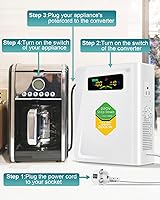 Vista 6 de Step Down Transformer 220v to 110v Voltage Converter 2000w, No Noise, Ten Protection Functions, Suit for Juicer, Toaster, Chocolate Machine and
