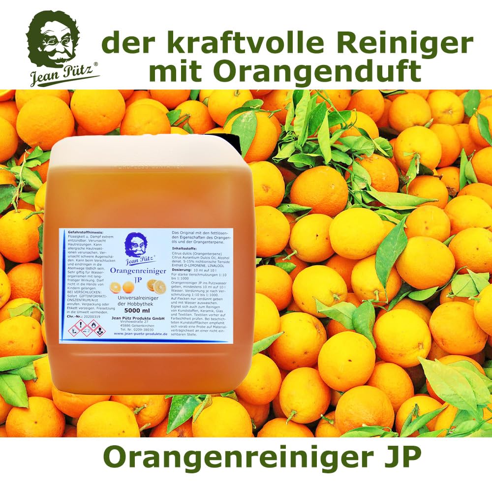 Orangenreiniger Konzentrat aus Orangenöl 5 Liter von Jean Pütz Original