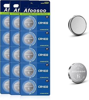 CR1632 Lithium 3v Coin Battery – 15 Pack CR 1632 Cell Batteries for Toyota Prius Car Key Fob Remote Tile Tracker Finder Tire Pressure Monitor Sensors Red Dot Garmin Vivofit Watch Battery Replacement
