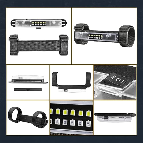 Miniatura 6 de Nirider UTV - Luz interior universal para montaje en barra de rodillo, luz LED para jaula de rodillo, luz de cortesía, luz interior para UTV ATV,