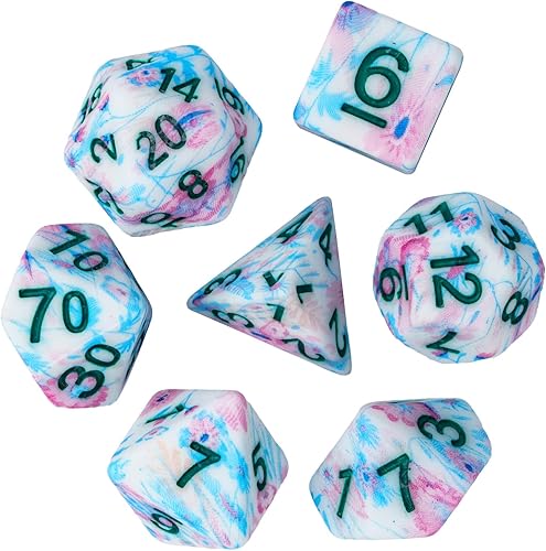 Miniatura 176 de Juego de dados de queso, juego de dados DND poliédricos de resina amarilla para juegos de rol D&D y otros juegos de mesa Dados