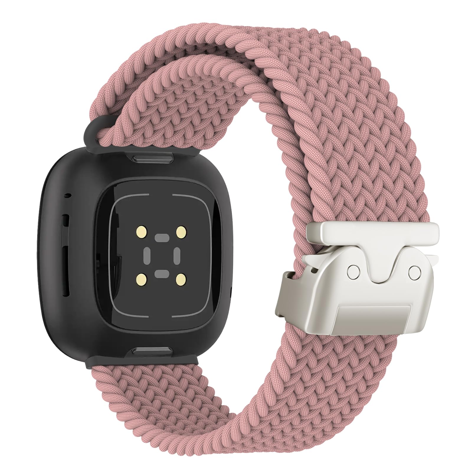 YASPARK Compatible with Fitbit Versa 4/3/Sense 2/1, Soft Elastic Nylon Sport Replacement Band for Fitbit Versa 4/3, Sense 2/1