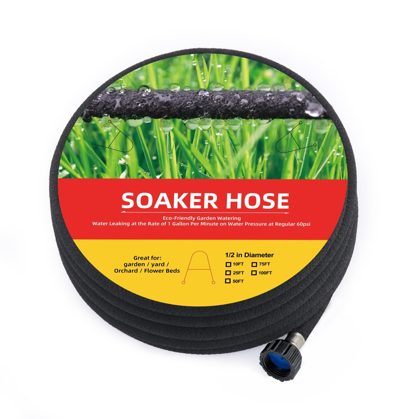 Short Rubber Soaker Hose 100ft