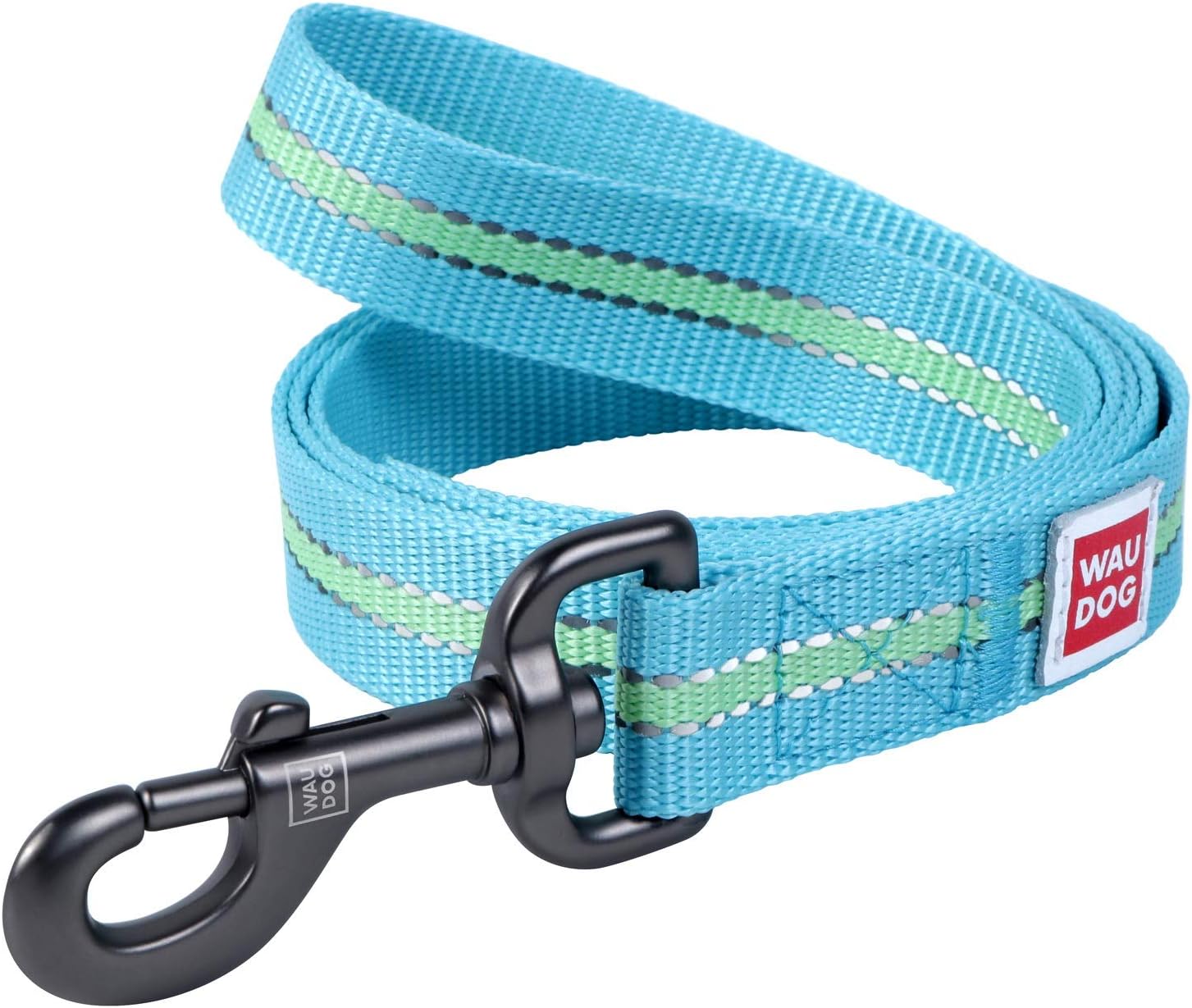 Nylon Reflective Dog Leash 4 Ft - Nylon Dog Leashes for Large Dogs, Medium & Leash for Small Dogs - Long Reflective for Puppy (4 Ft x 0.8" Wide, Blue)