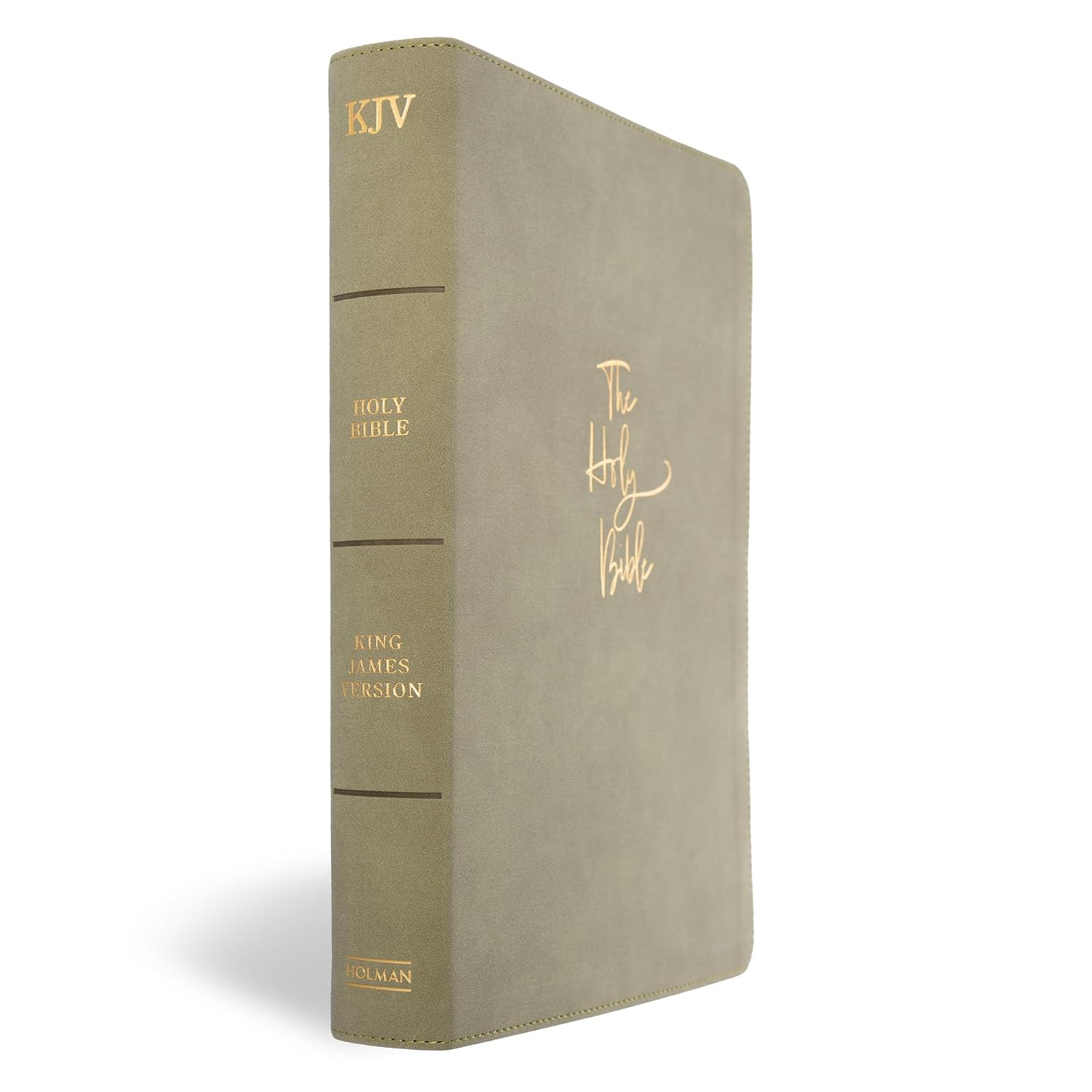 KJV Super Giant Print Reference Bible, Sage SuedeSoft LeatherTouch, Red Letter, Pure Cambridge Text, Presentation Page, Cross-References, Full-Color Maps, Easy-to-Read Bible MCM Type