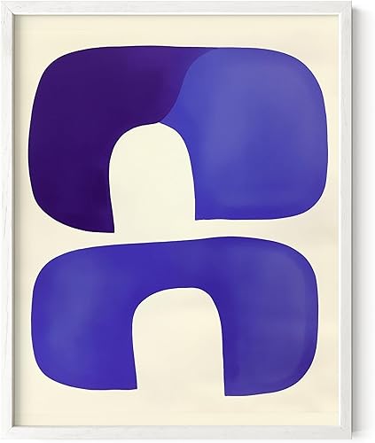 Miniatura 83 de HAUS AND HUES Arte abstracto moderno para pared, arte de sala de estar azul y verde, obra de arte moderna para paredes, imagen minimalista para sala