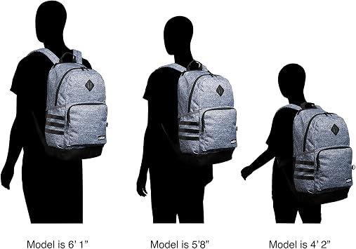 adidas Classic 3S 4 Backpack, Jersey Onix Grey/Black, One Size
