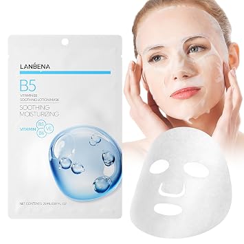 LENBENA Vitamin B Snail Mucin Serum, Self Care, Face Masks for Dry, Sensitive Skin, Not Tested on Animals B5