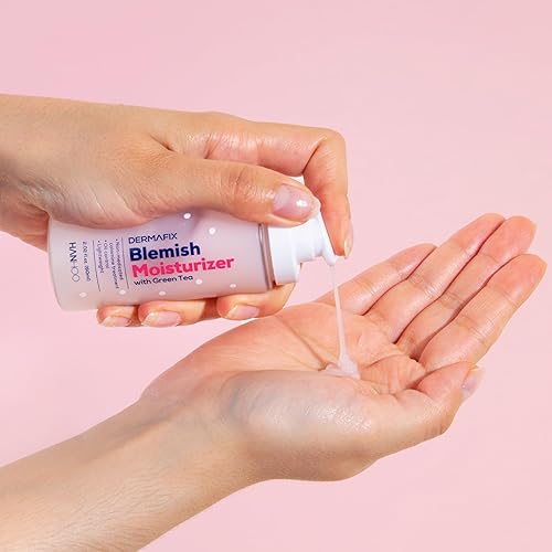 Miniatura 5 de HANHOO Dermafix - Crema hidratante facial diaria para pieles grasas y propensas a manchas, hidratante ligero con calamina y té verde, hidrata y