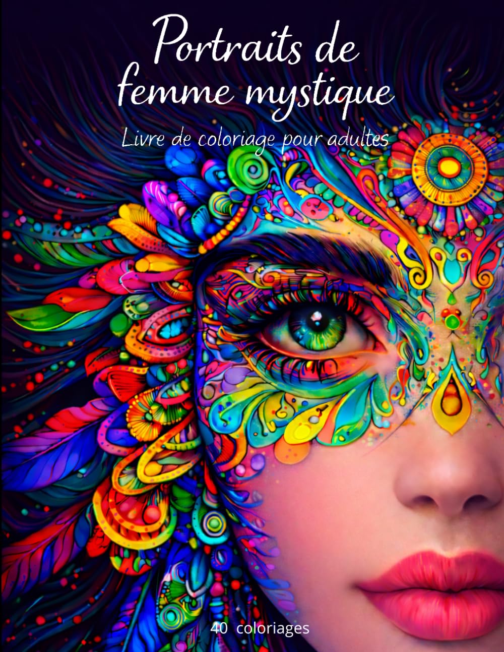 Portraits de Femme Mystique: Livre de coloriage pour adultes