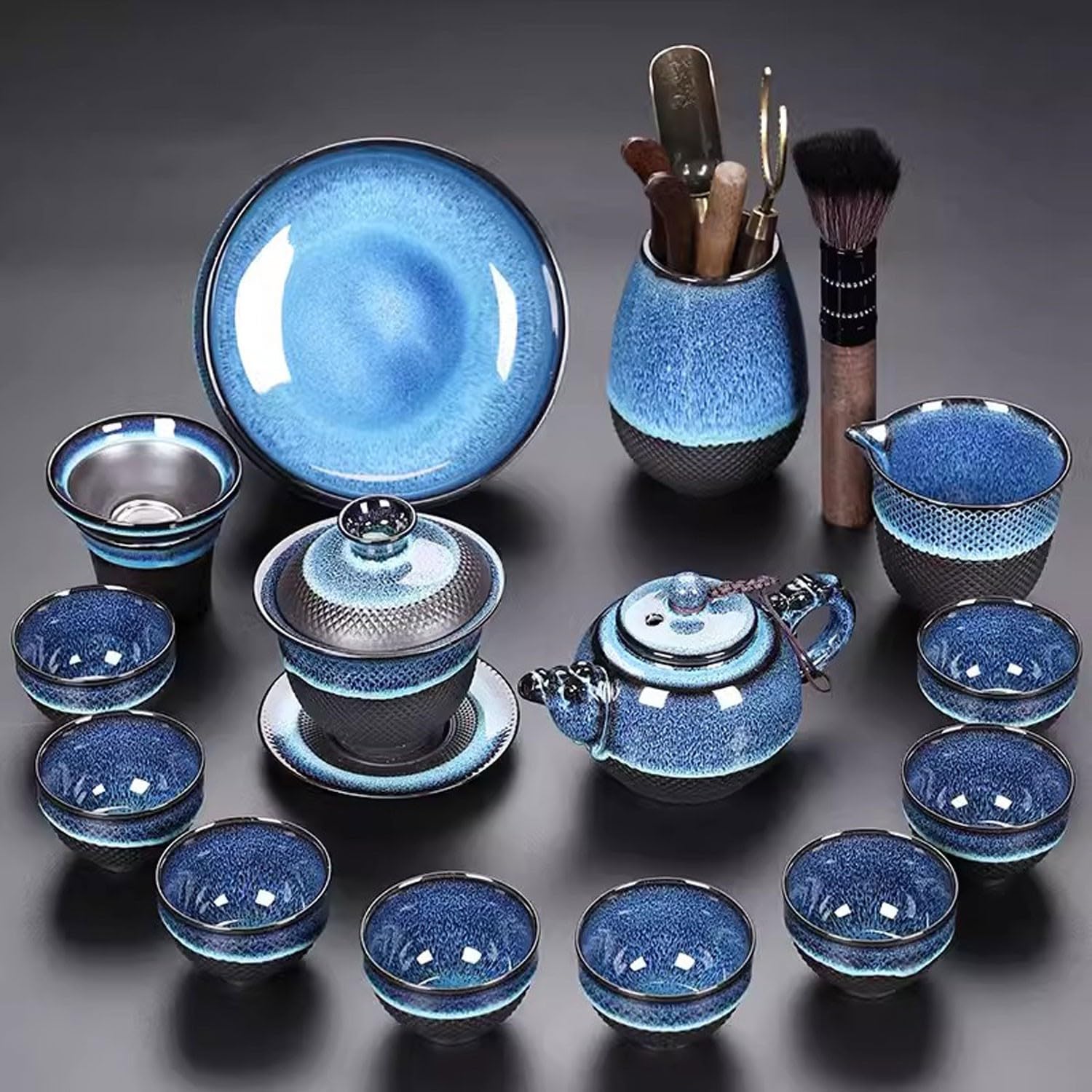Zestaw Do Herbaty, Zestaw Do Herbaty, Zestaw Do Herbaty, Zestaw Do Herbaty Jianzhan, Zestaw Do Herbaty Ceramicznej Kung Fu Do Użytku Domowego