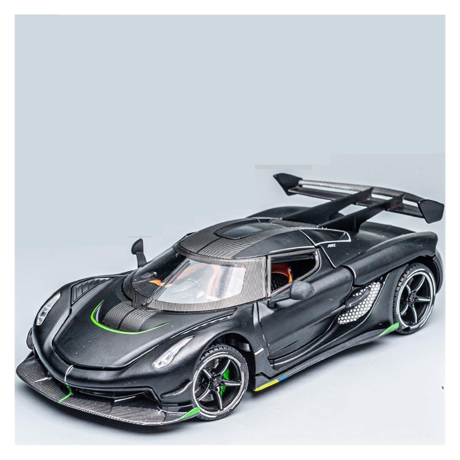 MOCALUX Scale Die-Cast Model Car 1:24 For Koenigsegg For Jesko Diecast Metal Alloy Car Model Collection(Black)