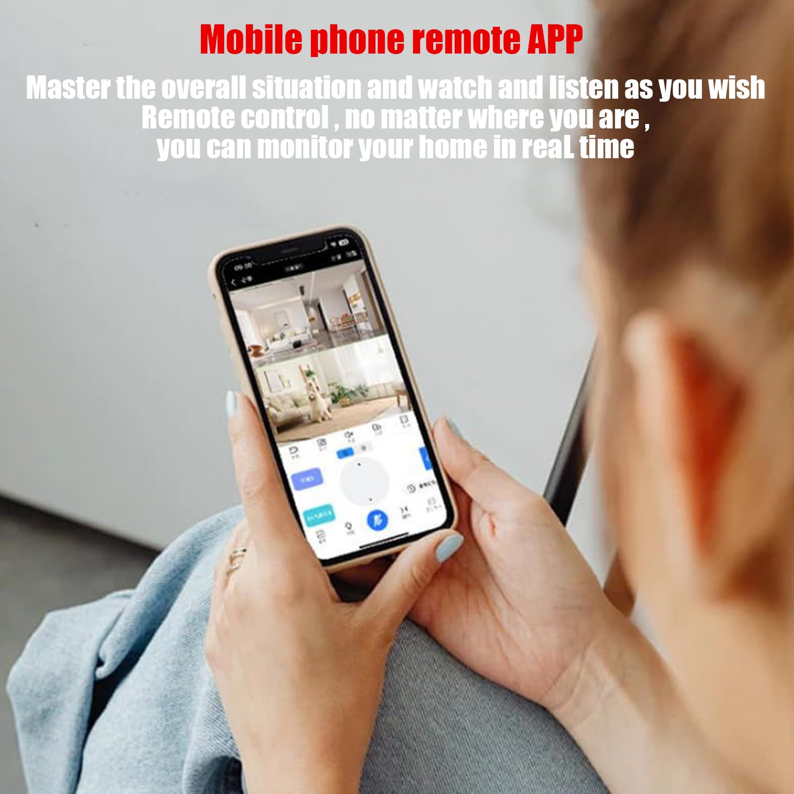 Blinky Bot Caméra de sécurité Mobile 1080p Double Objectif 360° AI Blanc