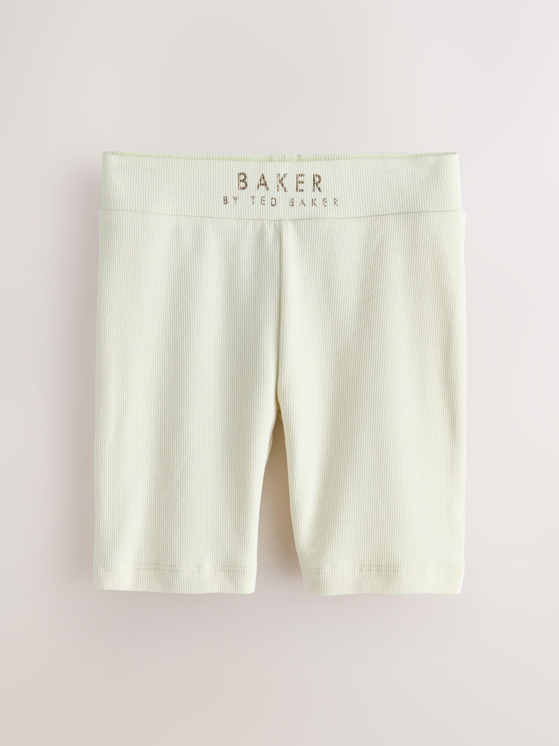 Mädchen gerippte Radlershorts im 3er-Pack