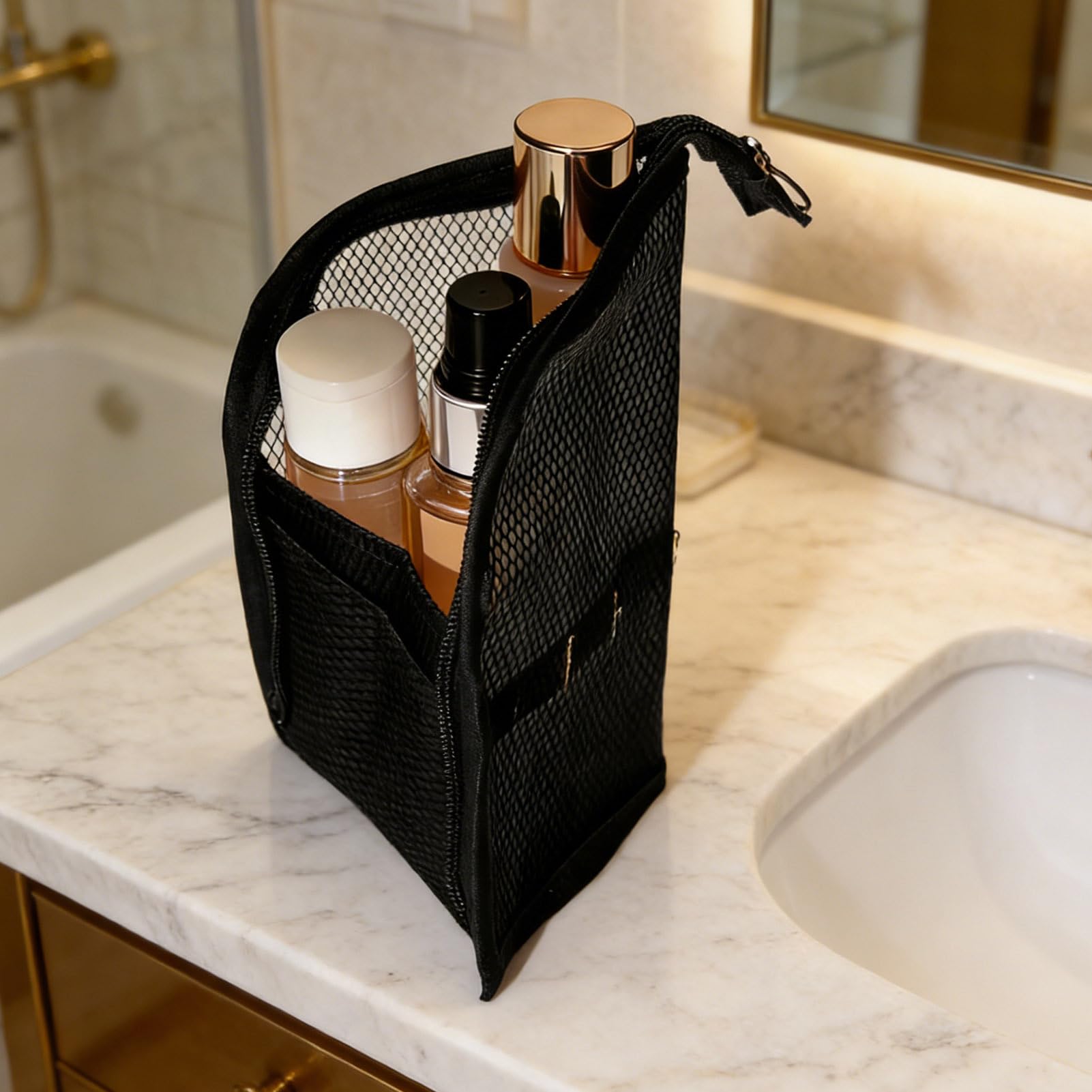 Generico Custodia Per Spazzolino Astuccio Autoportante | Astuccio Portaoggetti Impermeabile con Portaspazzolini per Uomo Donna Penna Bagno Vacanza Campeggio Trekking
