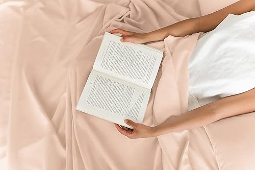 Vista 1338 de Juego de sábanas de 4 piezas tamaño king, extrasuaves, transpirables y refrescantes con esquinas profundas, sábanas de fácil ajuste y sin arrugas