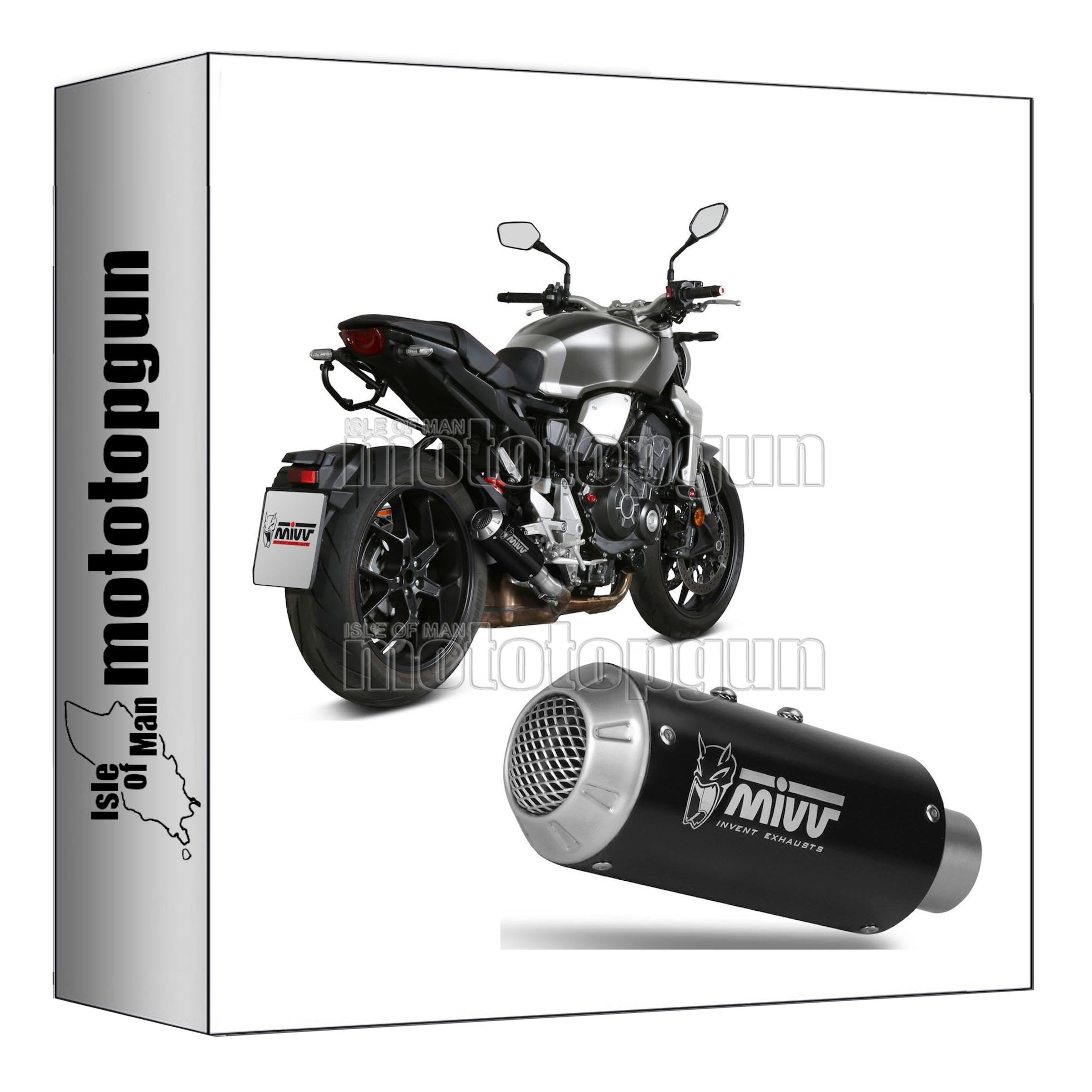 Échappement Mivv MK3 acier noir Honda CB 1000 R 2023-2024 Mototopgun