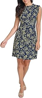 Tommy Hilfiger Women's Sleeveless Ruffle Neck Jersey Dress Price In India
