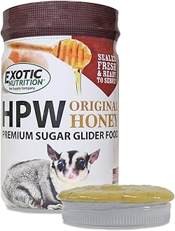 Sugar Glider HPW Diet Jar - High Protein Healthy Natural No Mess Food for Sugar Gliders - High Protein Wombaroo Diet (Original)