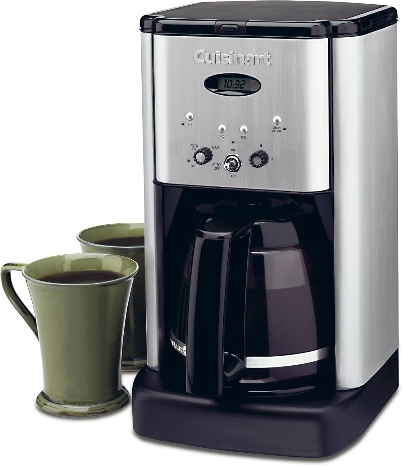 Cuisinart DCC-1200 Brew Central 12 Cup Programmable Coffeemaker, Black/Silver: Drip Coffeemakers: Home & Kitchen