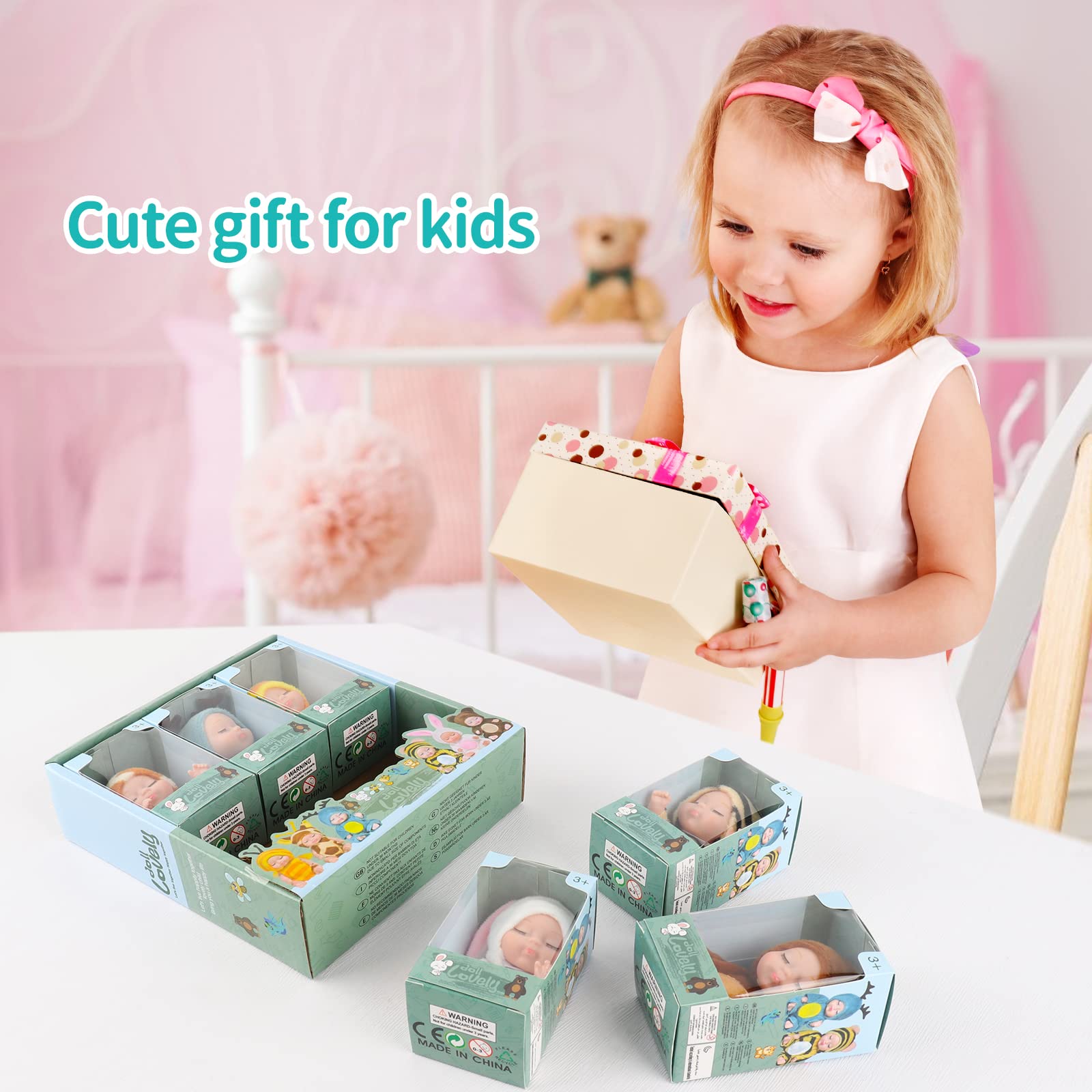 Muñecas Reborn, Bebés de Silicona, Muñeca BEB, Realista Muñecas Reborn Bebé Silicona Suave De La Vida Real Muñecas Bebé, Suave al Tacto, Cuerpo Flexible, para Niños y Niñas
