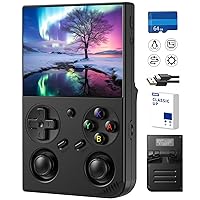 Vista 1 de Classic Up Retro Handheld Game Console,Portable Game with 3.5 Inch IPS Screen,with 64G TF Card Pre-Installed 4353 Games Supports 5G WiFi Bluetooth
