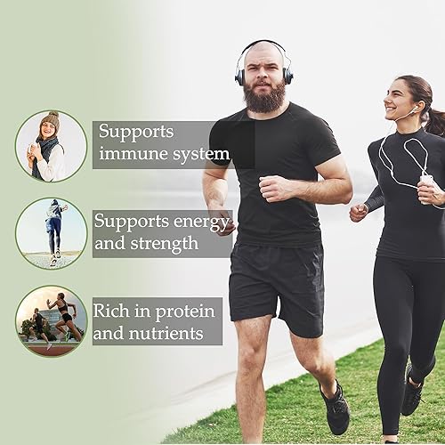 Miniatura 4 de minature Polvo de espirulina (Arthrospira Platensis)  Superalimento verde  para nutrición y apoyo diario  Sin OMG, sin gluten  8.01 oz