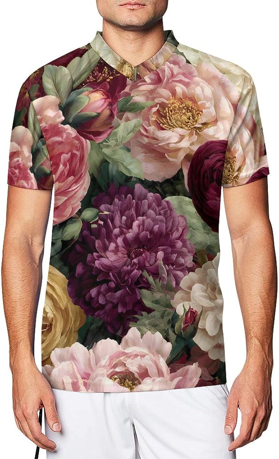 Roses Peonies Buttercup Personalized Soccer Jersey Mens T-Shirts Sports Tops