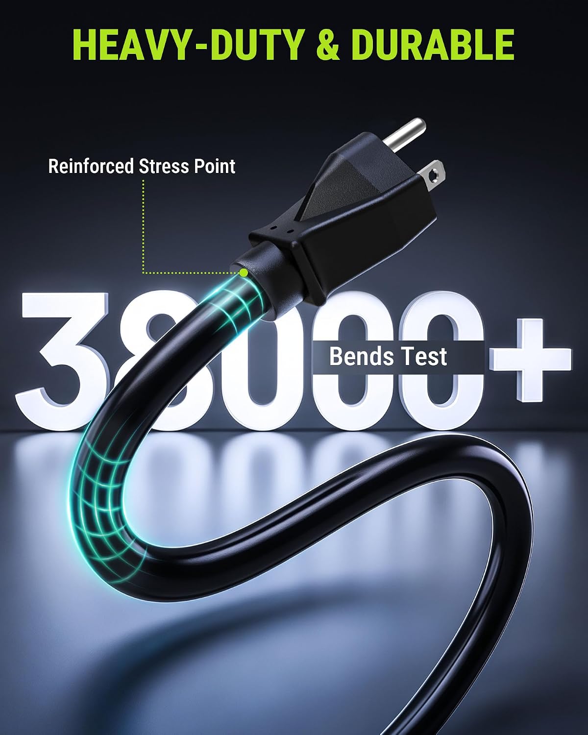 UL Listed NEMA 6-20P to IEC C19 AC Power Cord, 12AWG 20A 250V, 6FT image 5
