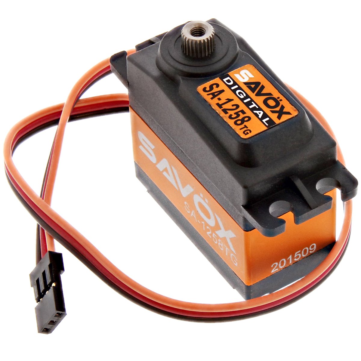 Savox SAVSA1258TG SA-1258TG High Speed, Coreless Motor, Titanium and Aluminum Gear Standard Size Digital Servo, (0.08/166.6)
