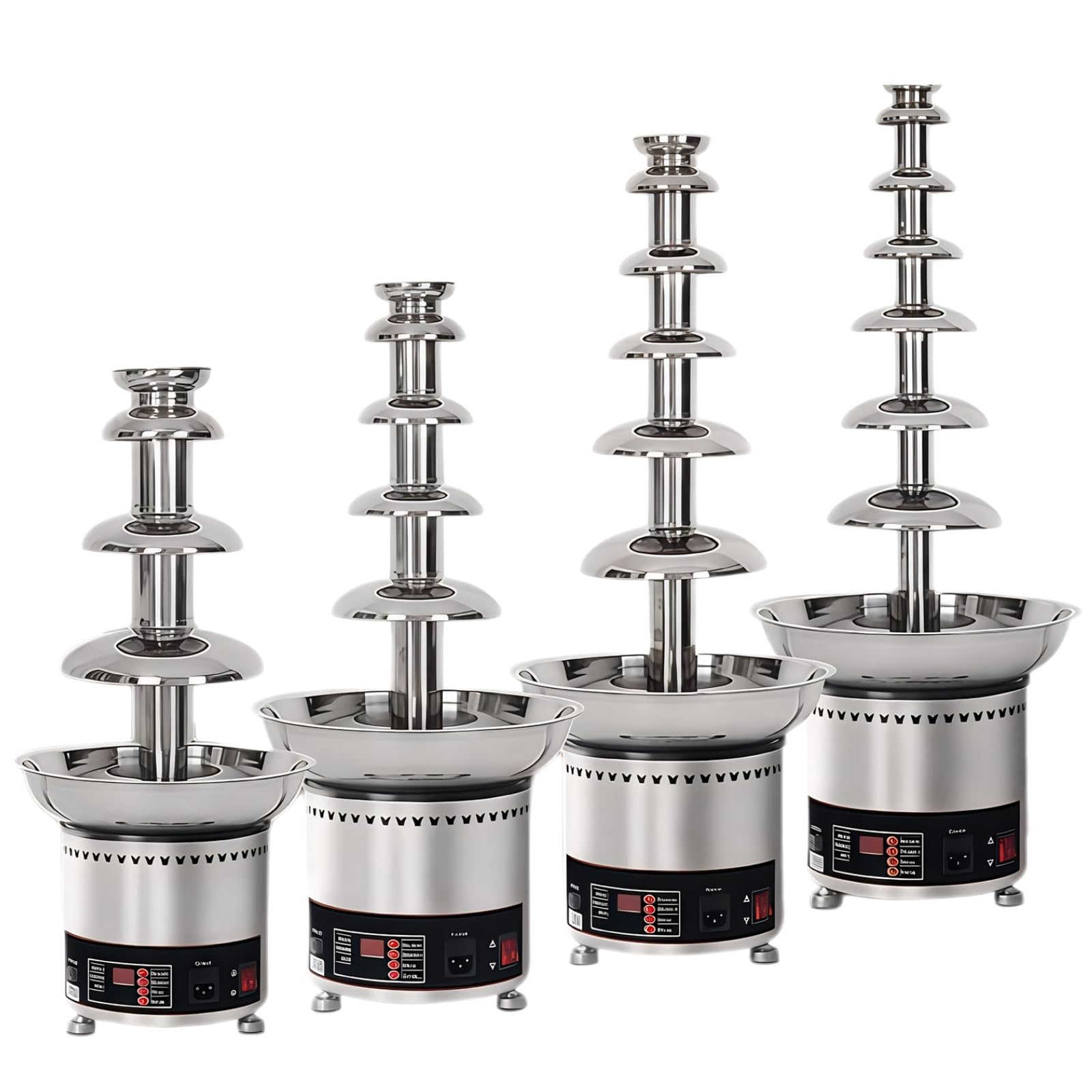 Fuente de Chocolate Grande para restaurantes, hoteles y Catering Comercial 5Tier