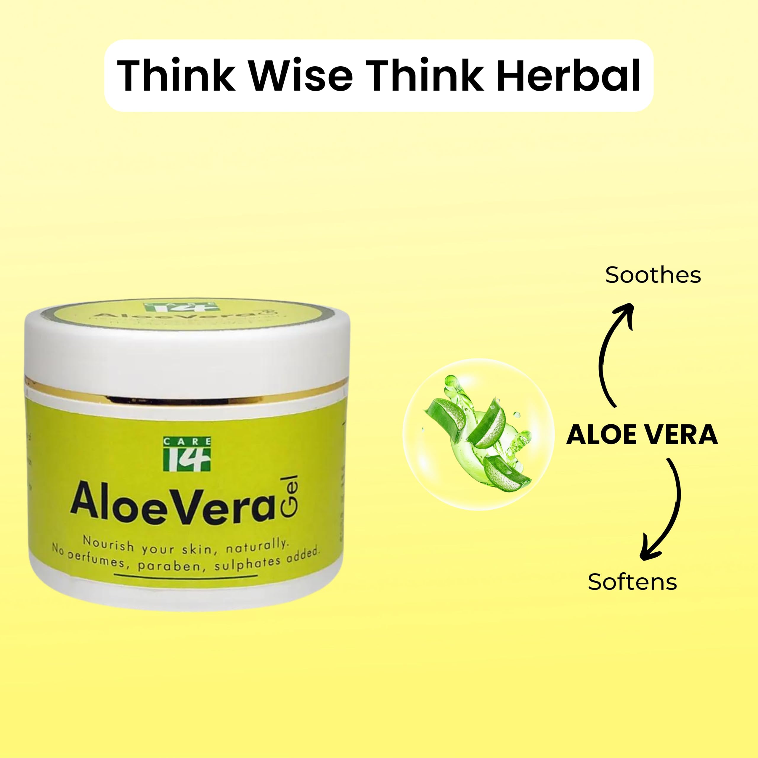 Care14 Aloe Vera Gel Natural and Pure for Baby Diaper and Skin Rash 100g 1
