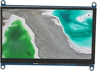 Zunate 7 Inch IPS Touch Screen for Rapbberry Pi 4, 1024x600 Capacitive HDMI Monitor, Dual Speaker, Type C Power Supply, for Rapbberry Pi 3 2 1 B, PC, TV, Laptop (Screen Module)