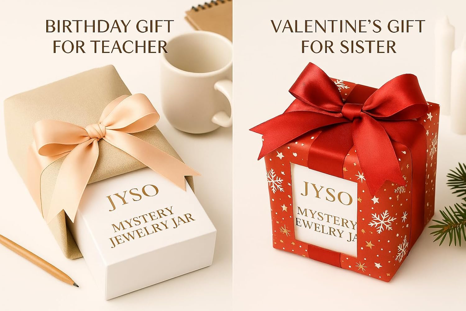 Mystery Jewelry Jar - 94 + premium quality Jewelry mystery box for Women Gift Set, Unique Birthday Gift for Her (hoop earring sets - rings - gold necklace stack - gold bracelet stack - anklets - bangels) - gold jewelry sets for women - a nail charms - ring sizer gift inside the jar - women's jewelry - fashion jewelry - Image 8